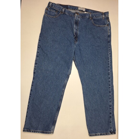 Vintage Levi Strauss Signature Jeans Men's 44x29 Medium Wash Regular Denim Blue - Picture 1 of 8